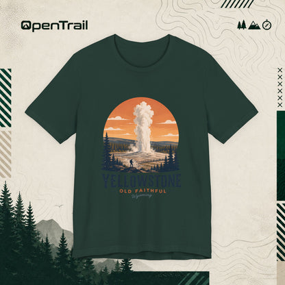 Yellowstone Shirt, Old Faithful Wyoming Tee, Vintage National Park T-Shirt