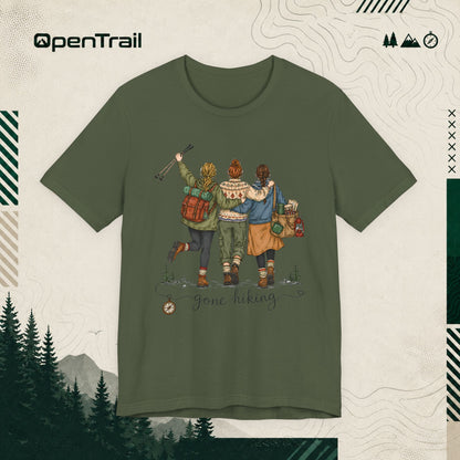 Gone Hiking Shirt, Women Outdoor Adventure T-Shirt