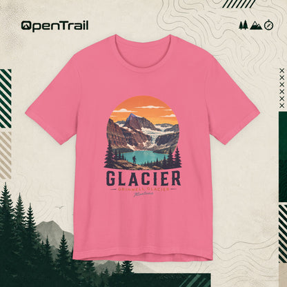 Glacier Shirt, Grinnell Glacier Montana Tee, Vintage National Park T-Shirt