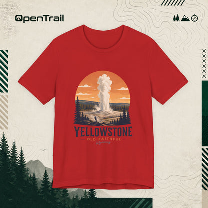 Yellowstone Shirt, Old Faithful Wyoming Tee, Vintage National Park T-Shirt