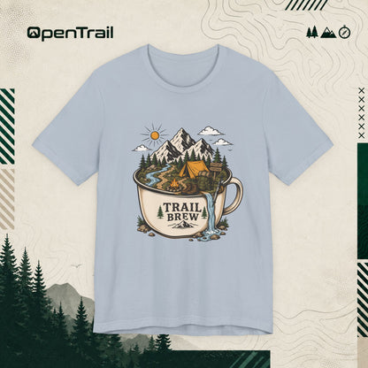Trail Brew Shirt, Camping Coffee T-shirt