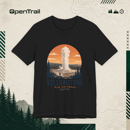 Yellowstone Shirt, Old Faithful Wyoming Tee, Vintage National Park T-Shirt