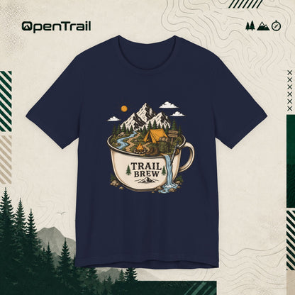 Trail Brew Shirt, Camping Coffee T-shirt