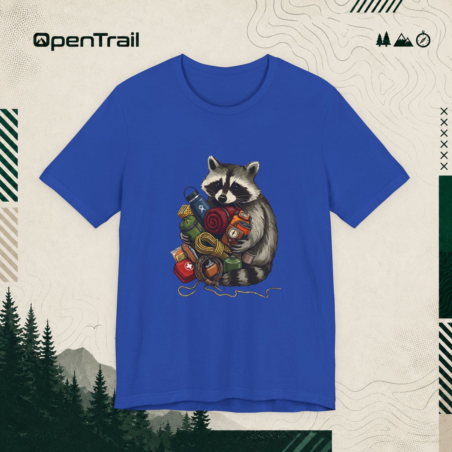 Raccoon Camping T-Shirt
