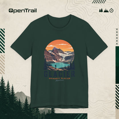 Glacier Shirt, Grinnell Glacier Montana Tee, Vintage National Park T-Shirt
