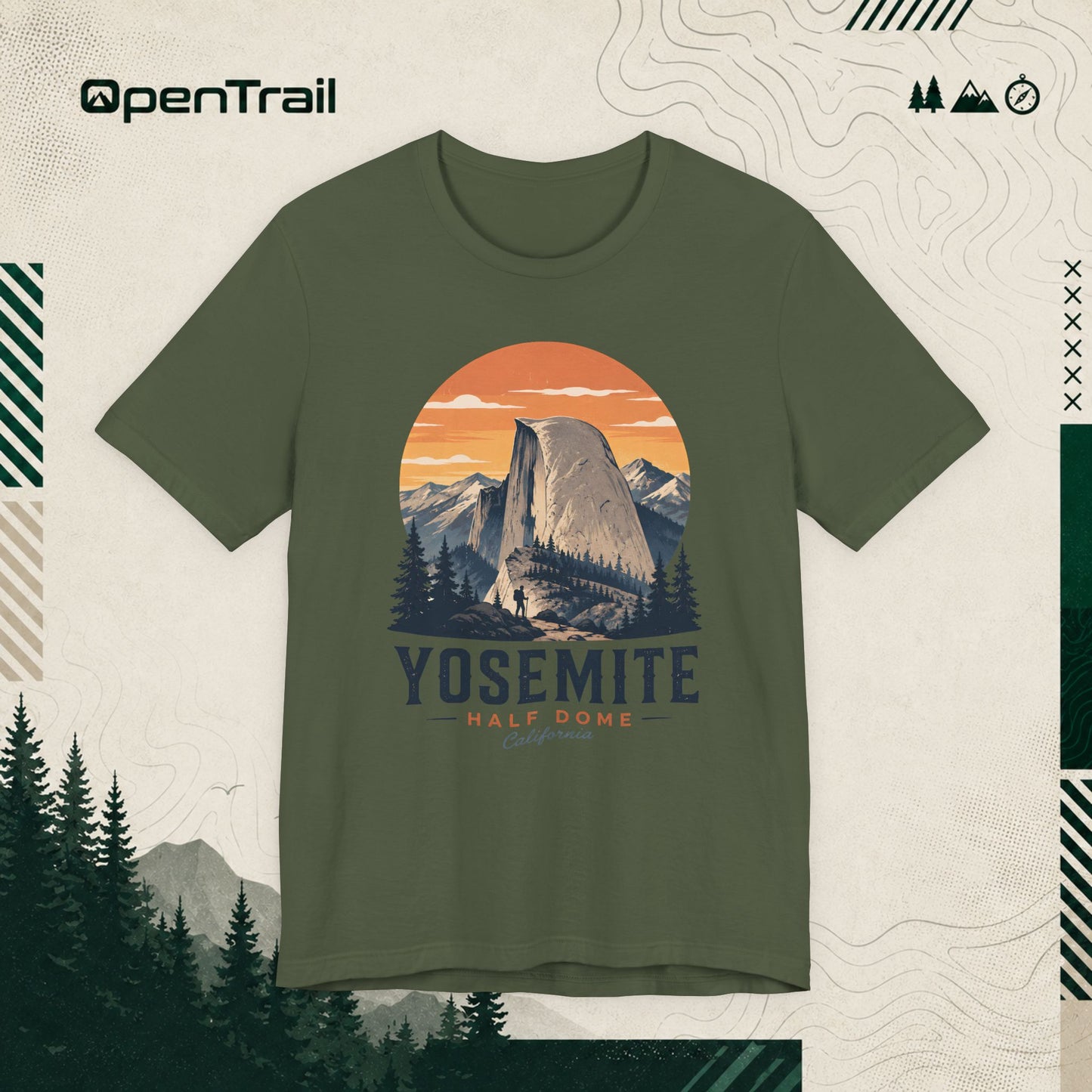 Yosemite Shirt, Half Dome California Tee, Vintage National Park T-Shirt