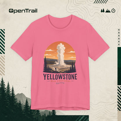 Yellowstone Shirt, Old Faithful Wyoming Tee, Vintage National Park T-Shirt