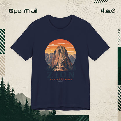 Zion Shirt, Angels Landing Utah Tee, Vintage National Park T-Shirt