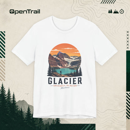 Glacier Shirt, Grinnell Glacier Montana Tee, Vintage National Park T-Shirt