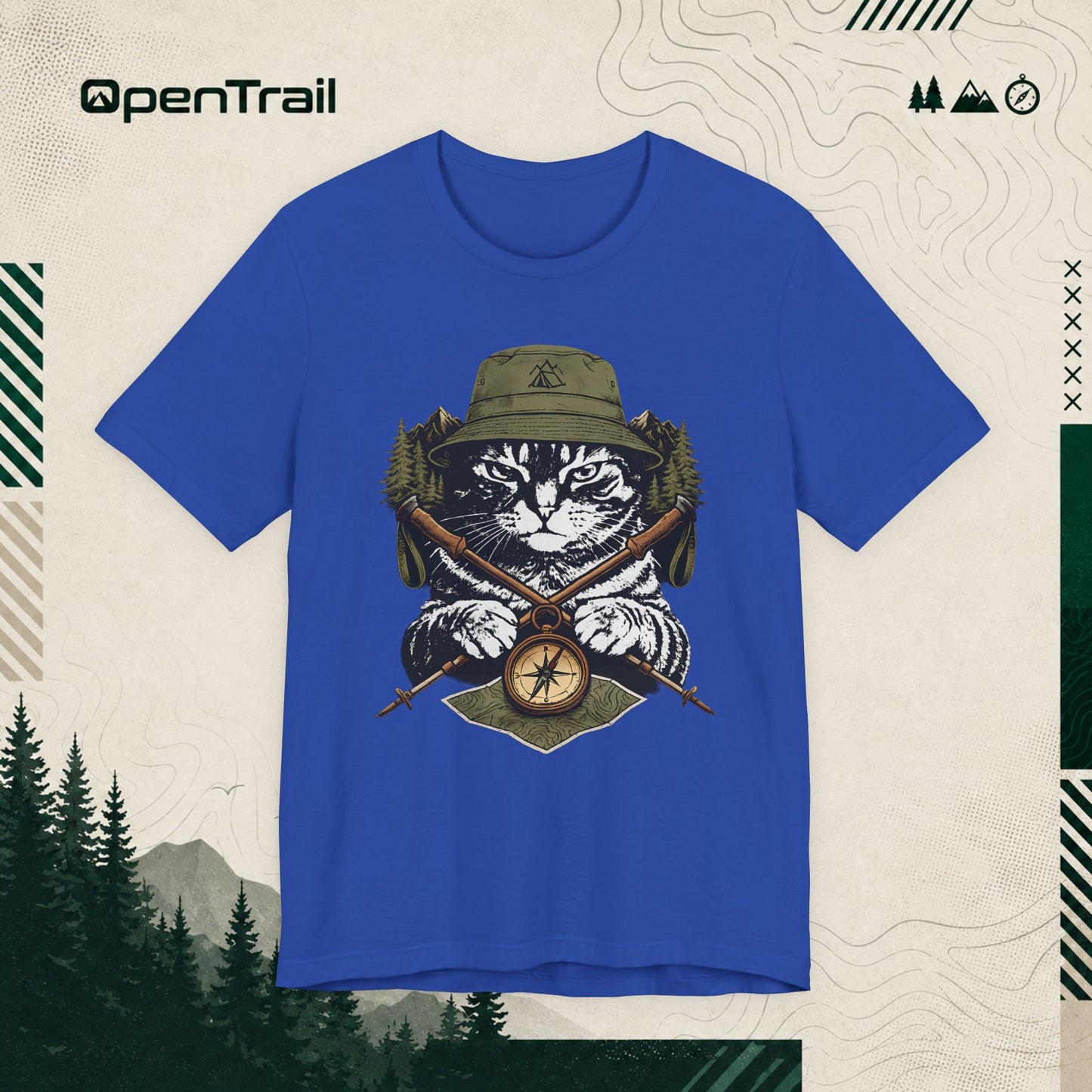 Hiking Cat Shirt, Outdoor Adventure T-shirt