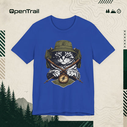 Hiking Cat Shirt, Outdoor Adventure T-shirt