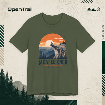 McAfee Knob Shirt, Appalachian Trail Tee, Virginia Hiking T-Shirt