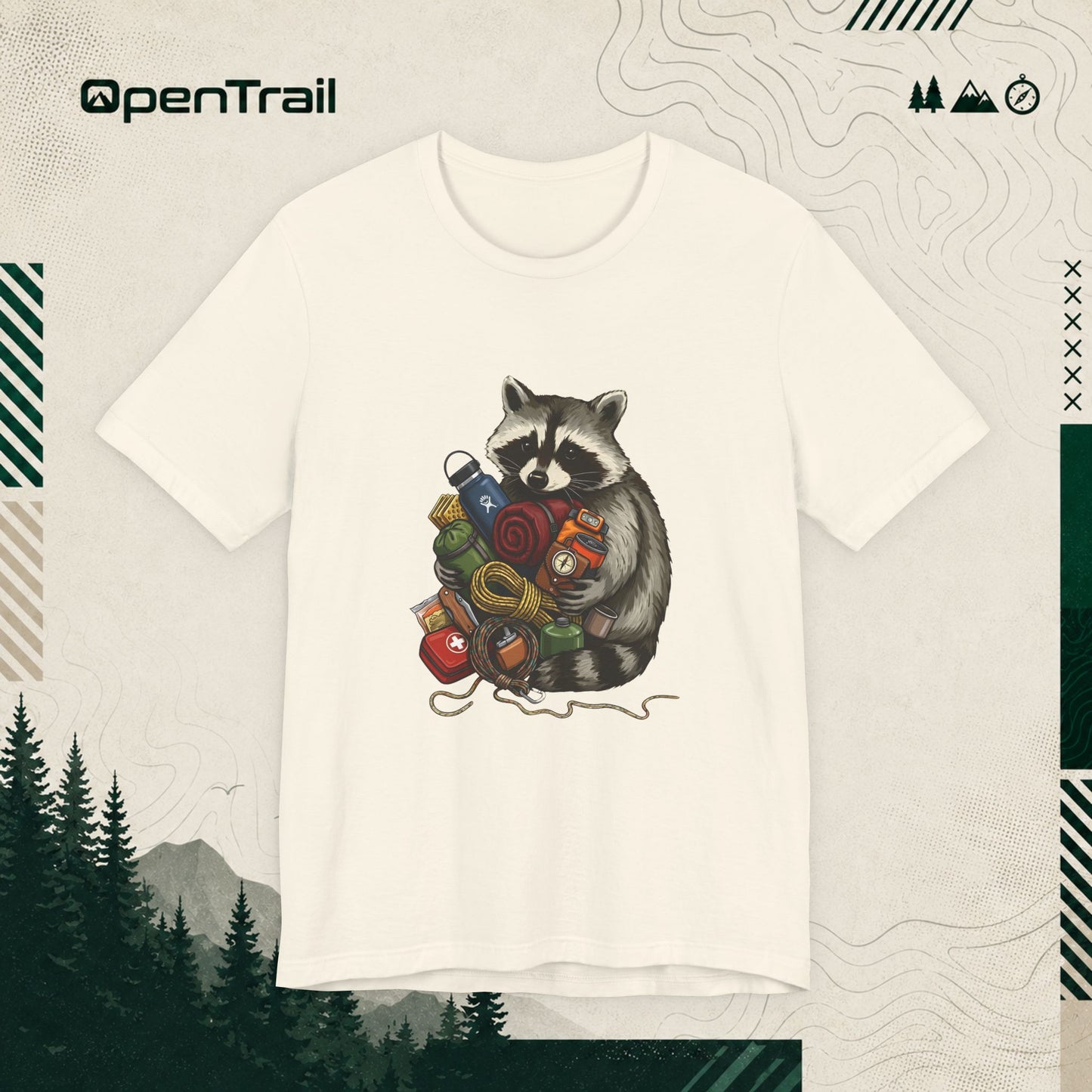 Raccoon Camping T-Shirt