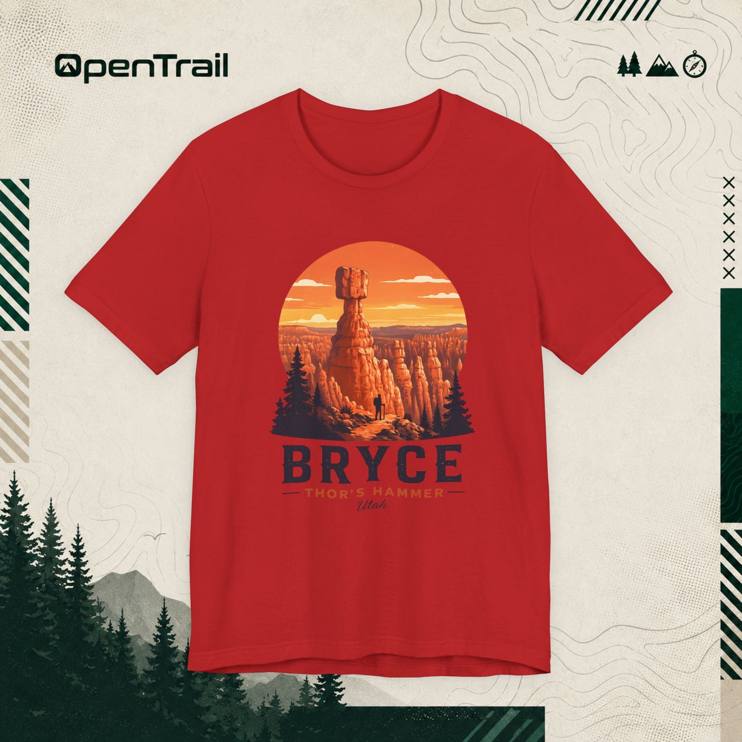 Bryce Canyon Shirt, Thor’s Hammer Utah T-Shirt, Vintage National Park Tee
