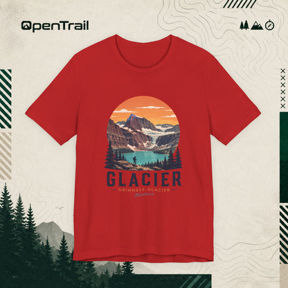Glacier Shirt, Grinnell Glacier Montana Tee, Vintage National Park T-Shirt