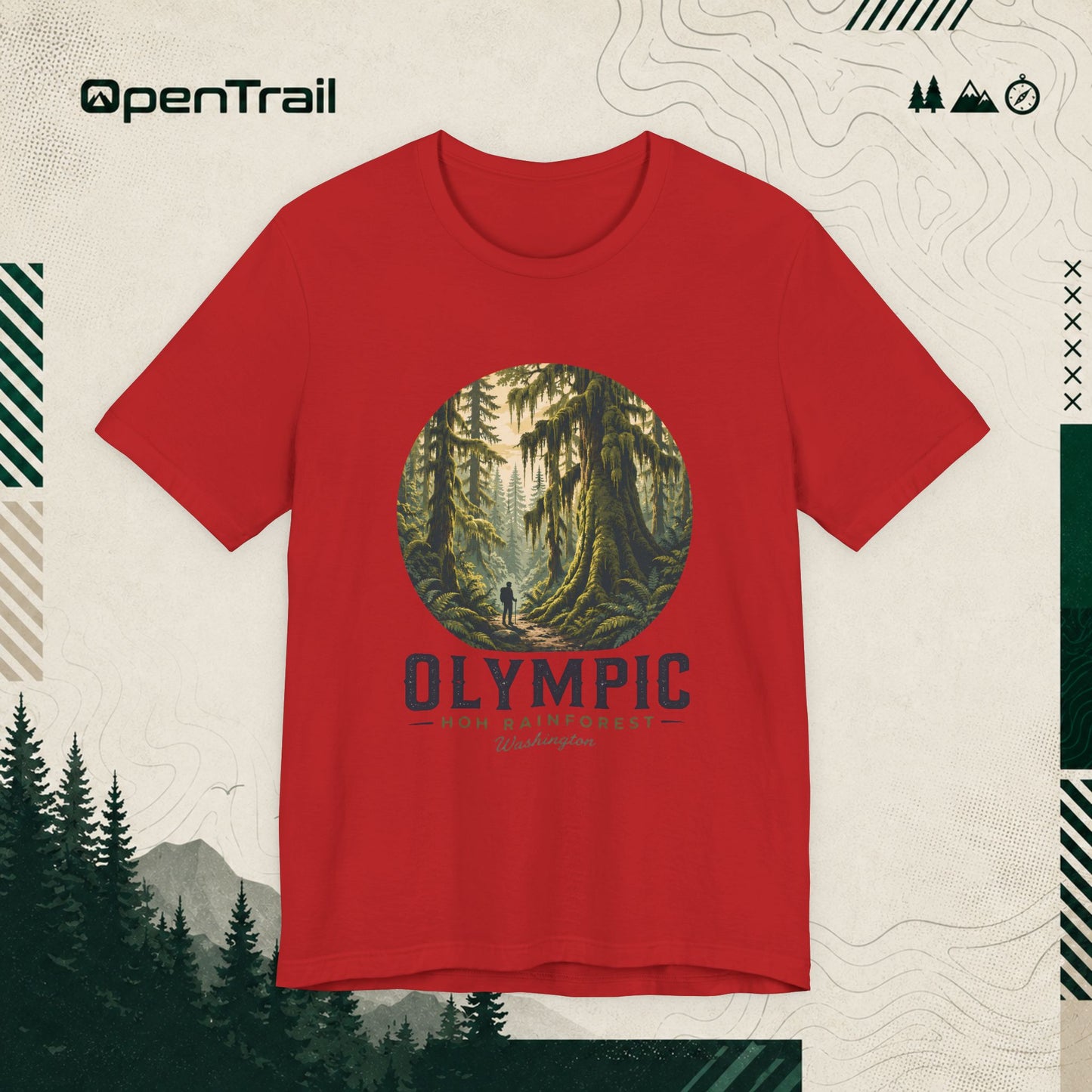 Olympic Shirt, Vintage National Park T-Shirt