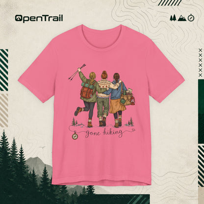 Gone Hiking Shirt, Women Outdoor Adventure T-Shirt