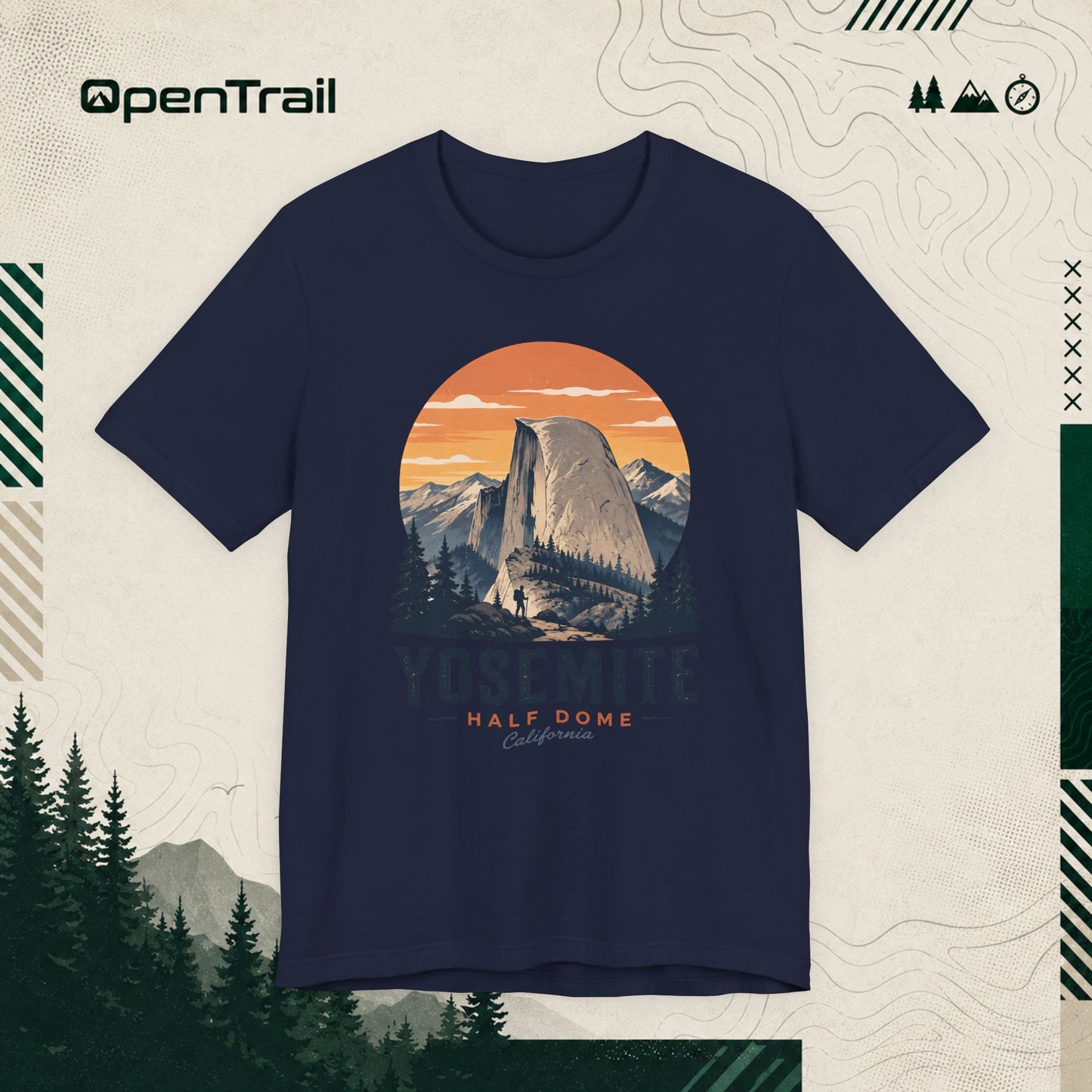 Yosemite Shirt, Half Dome California Tee, Vintage National Park T-Shirt