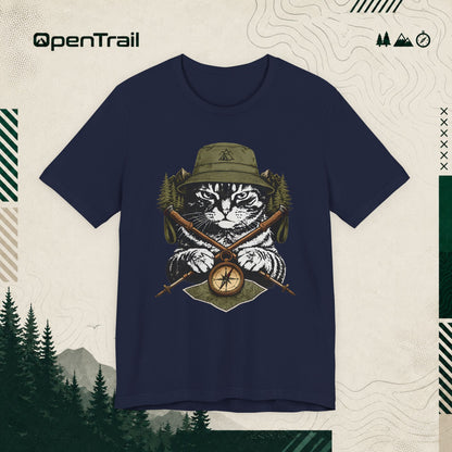 Hiking Cat Shirt, Outdoor Adventure T-shirt
