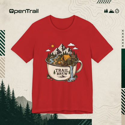 Trail Brew Shirt, Camping Coffee T-shirt