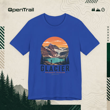 Glacier Shirt, Grinnell Glacier Montana Tee, Vintage National Park T-Shirt