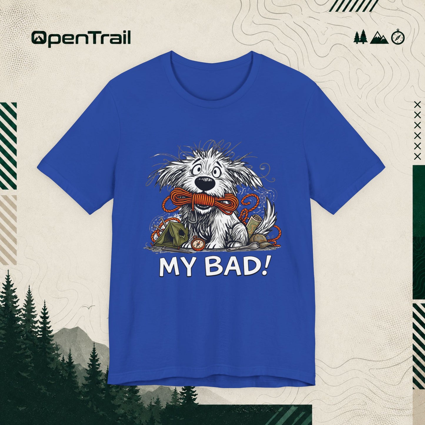 My Bad Dog Shirt, Funny Outdoor Dog T-Shirt
