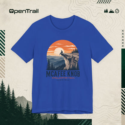 McAfee Knob Shirt, Appalachian Trail Tee, Virginia Hiking T-Shirt