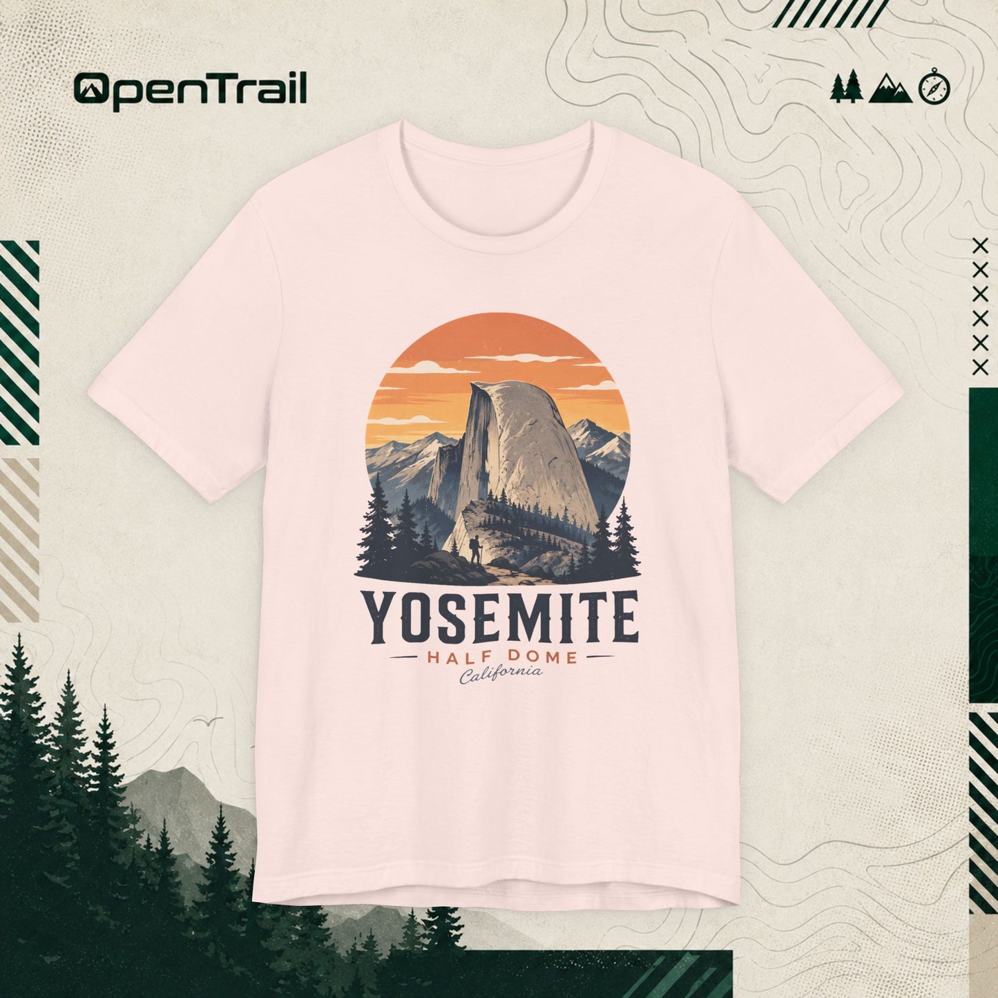 Yosemite Shirt, Half Dome California Tee, Vintage National Park T-Shirt
