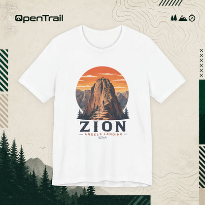 Zion Shirt, Angels Landing Utah Tee, Vintage National Park T-Shirt