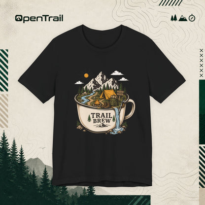 Trail Brew Shirt, Camping Coffee T-shirt