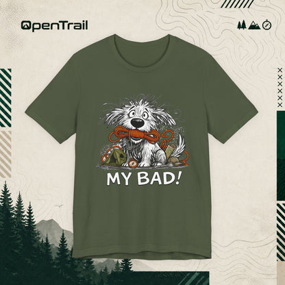 My Bad Dog Shirt, Funny Outdoor Dog T-Shirt