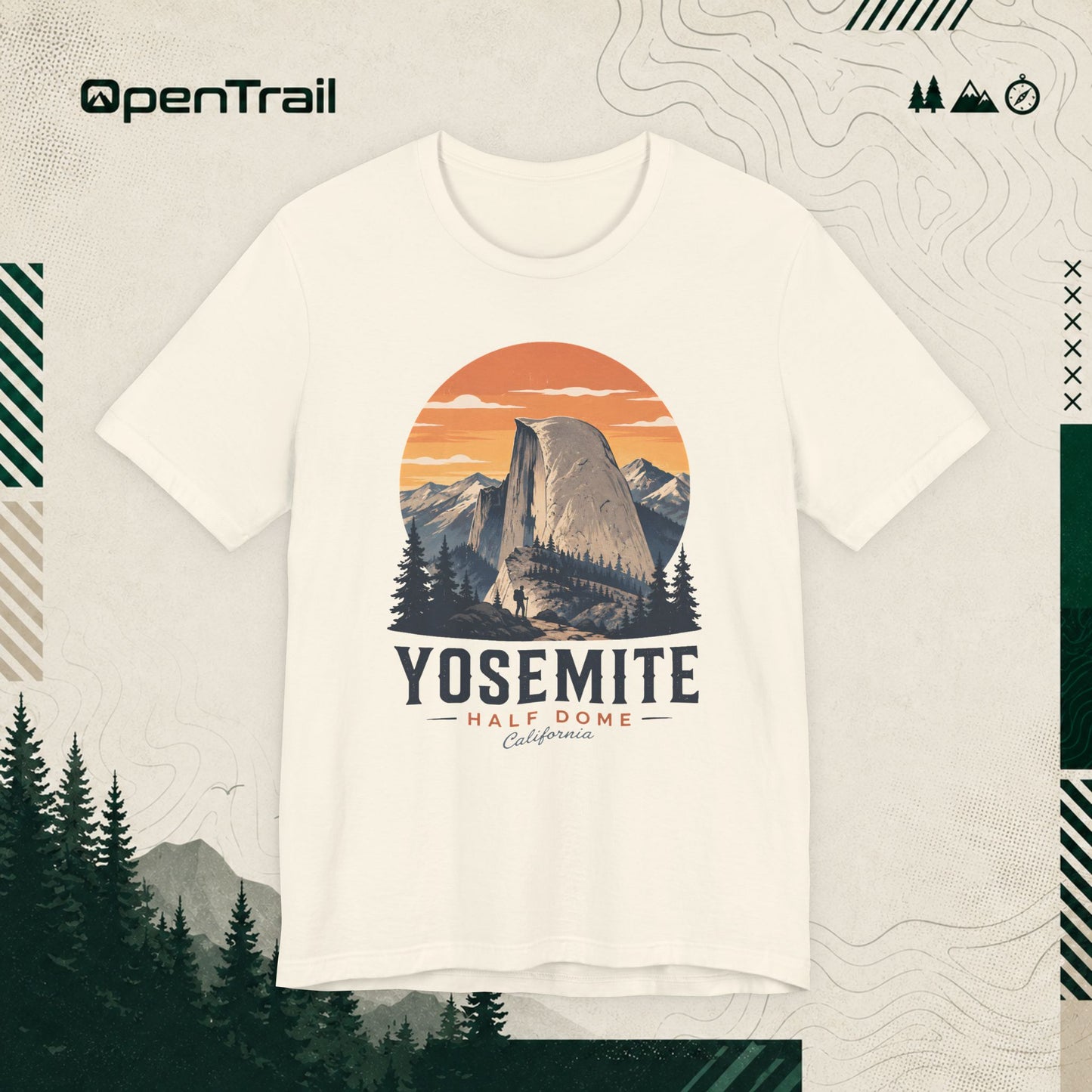 Yosemite Shirt, Half Dome California Tee, Vintage National Park T-Shirt