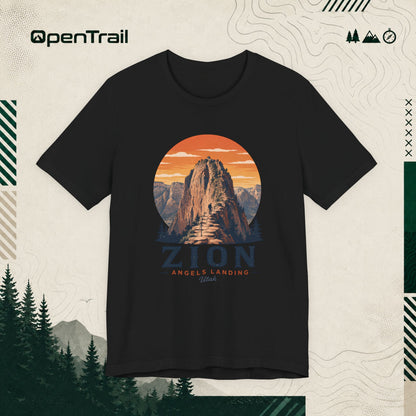 Zion Shirt, Angels Landing Utah Tee, Vintage National Park T-Shirt