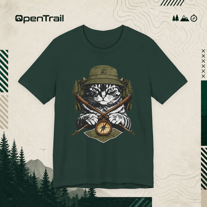 Hiking Cat Shirt, Outdoor Adventure T-shirt