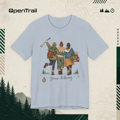 Gone Hiking Shirt, Women Outdoor Adventure T-Shirt