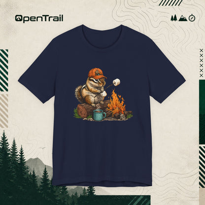 Orange Hat Squirrel Shirt, Funny Camping T-Shirt
