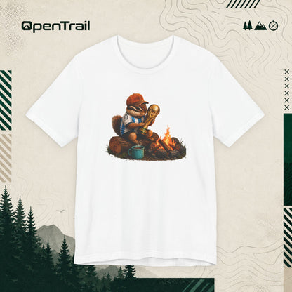 Campfire Squirrel Soccer Champion Shirt, Funny Camping T-Shirt