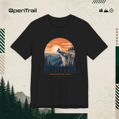 McAfee Knob Shirt, Appalachian Trail Tee, Virginia Hiking T-Shirt