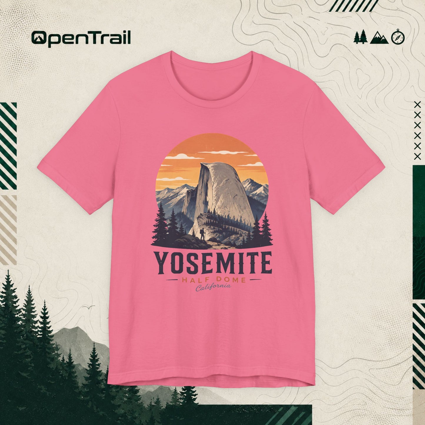 Yosemite Shirt, Half Dome California Tee, Vintage National Park T-Shirt