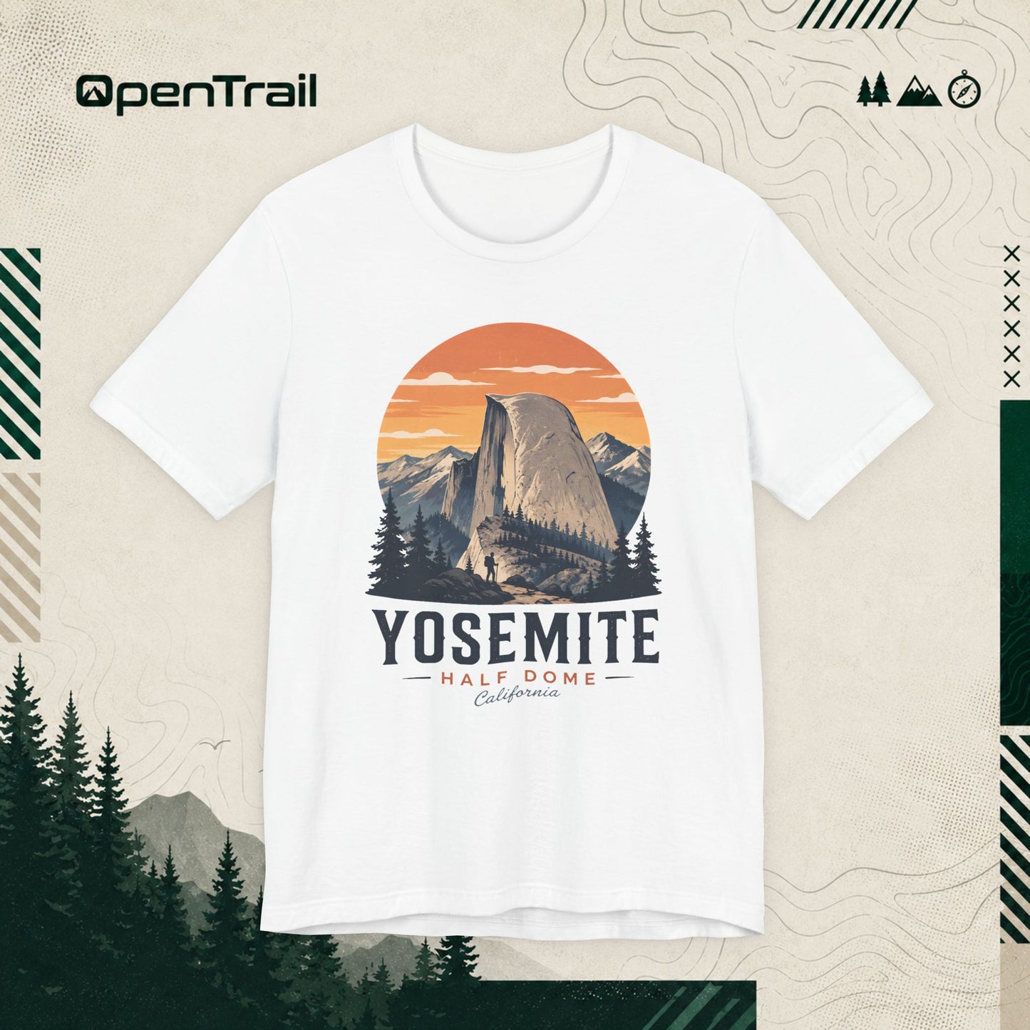 Yosemite Shirt, Half Dome California Tee, Vintage National Park T-Shirt