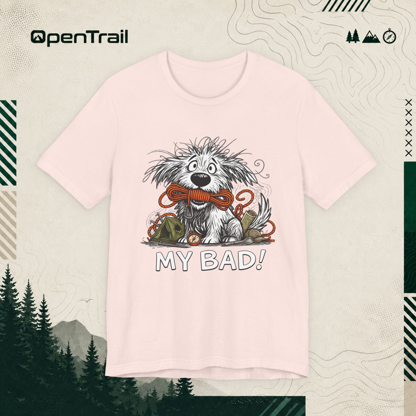 My Bad Dog Shirt, Funny Outdoor Dog T-Shirt