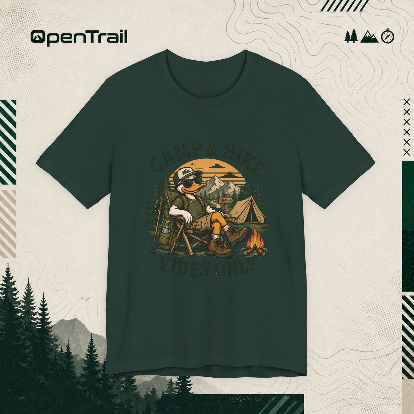 Trail And Hike Duck T-shirt