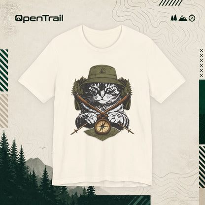 Hiking Cat Shirt, Outdoor Adventure T-shirt
