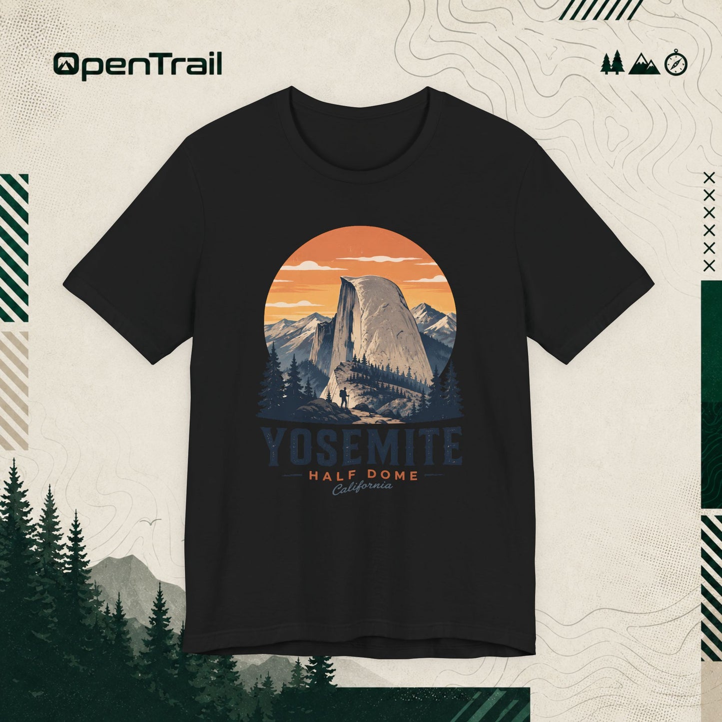 Yosemite Shirt, Half Dome California Tee, Vintage National Park T-Shirt