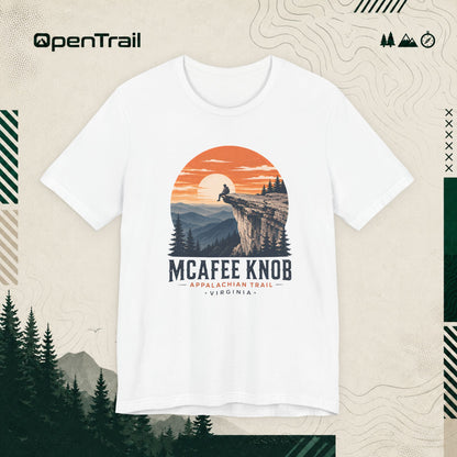McAfee Knob Shirt, Appalachian Trail Tee, Virginia Hiking T-Shirt