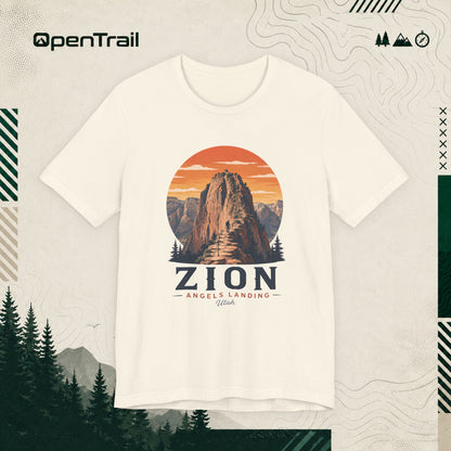 Zion Shirt, Angels Landing Utah Tee, Vintage National Park T-Shirt