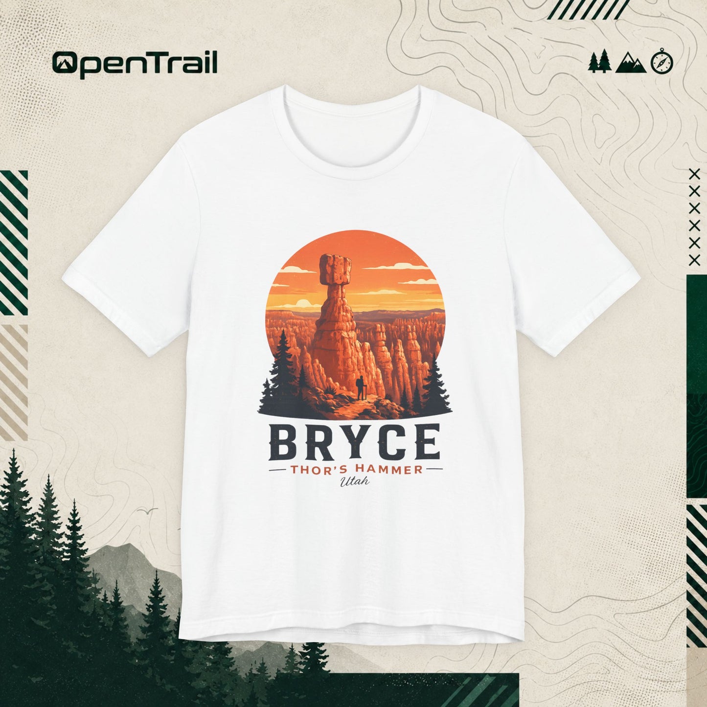 Bryce Canyon Shirt, Thor’s Hammer Utah T-Shirt, Vintage National Park Tee