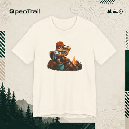 Campfire Squirrel Soccer Champion Shirt, Funny Camping T-Shirt