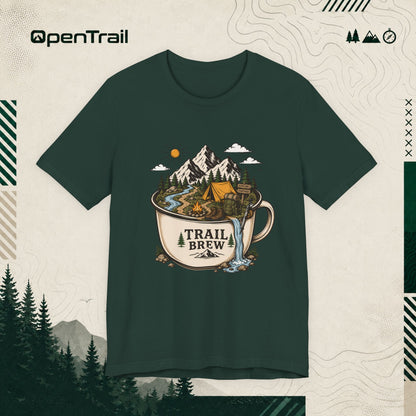 Trail Brew Shirt, Camping Coffee T-shirt