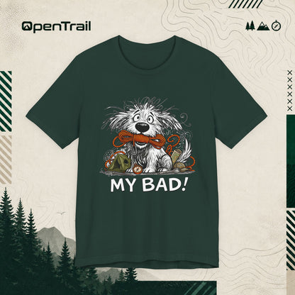 My Bad Dog Shirt, Funny Outdoor Dog T-Shirt